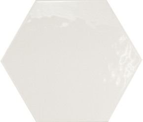 HEXATILE BLANCO BRILLO 17.5X20CM